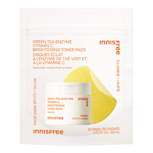 Green Tea Enzyme Vitamin C Brightening Toner Pads (20pk)