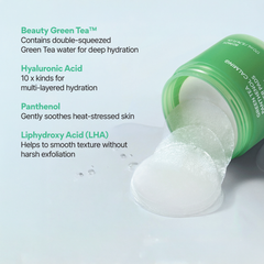 Green Tea Panthenol Calming Toner Pads