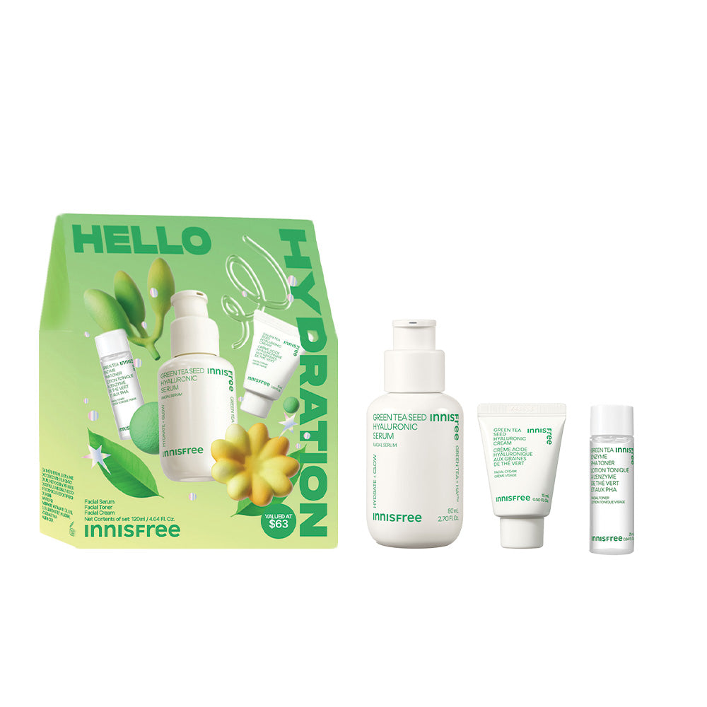 Green Tea Seed Hyaluronic Serum Hello Hydration Set