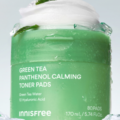 Green Tea Panthenol Calming Toner Pads